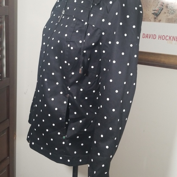 Studio Works Polka Dots Zippered Black Jacket.  Size S - Picture 4 of 8